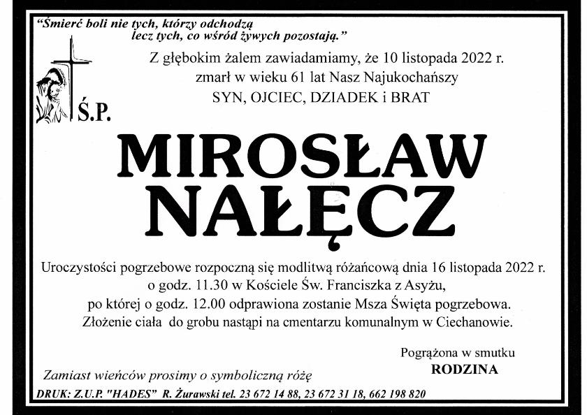 MIROSŁAW NAŁĘCZ