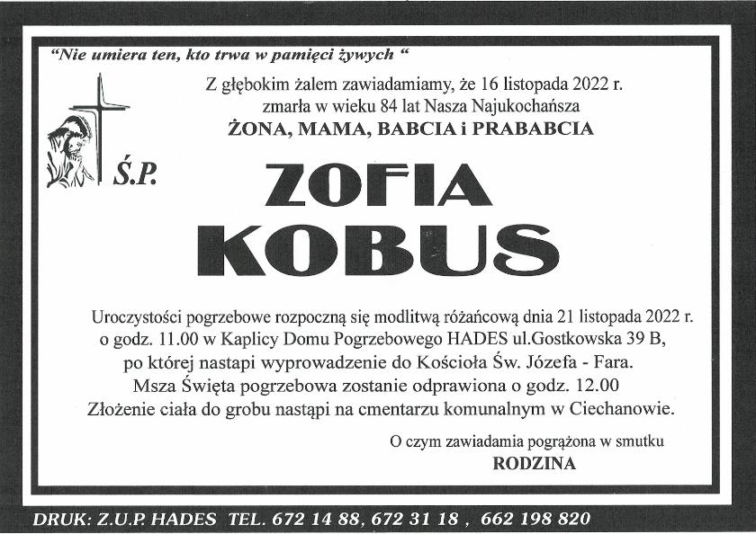 ZOFIA KOBUS