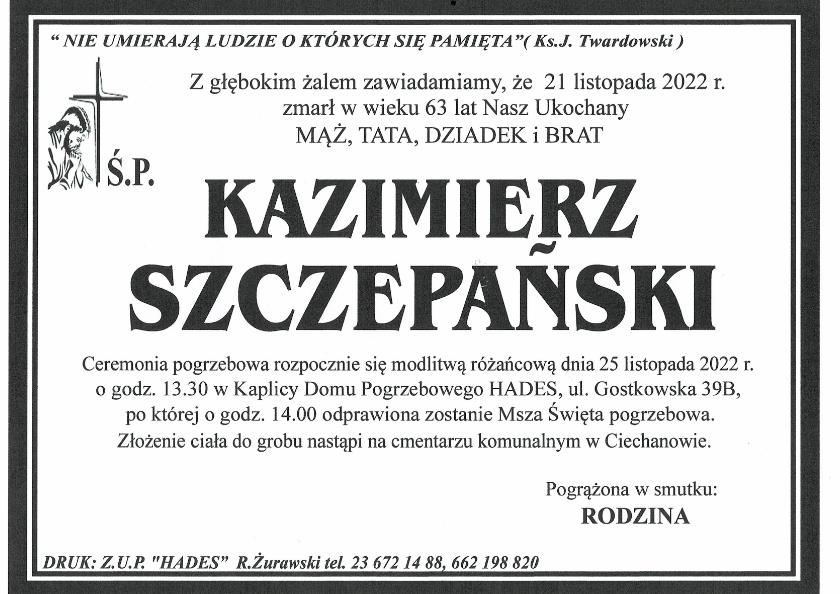 KAZIMIERZ SZCZEPAŃSKI