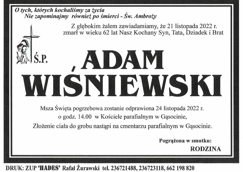 ADAM WIŚNIEWSKI