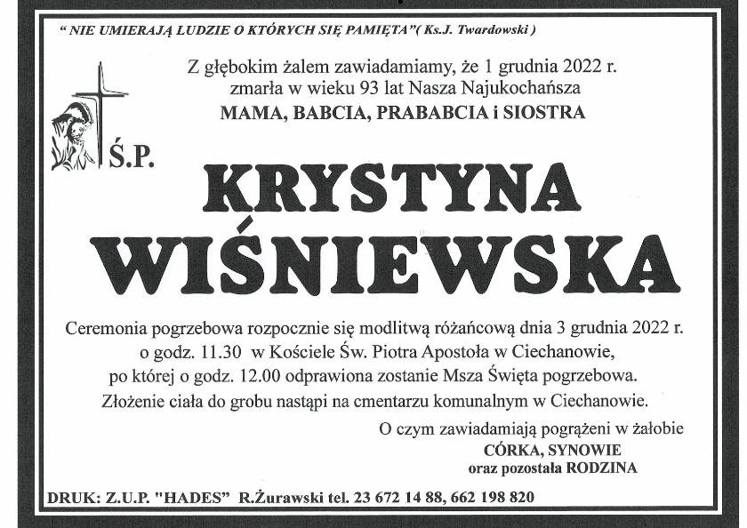 KRYSTYNA WIŚNIEWSKA
