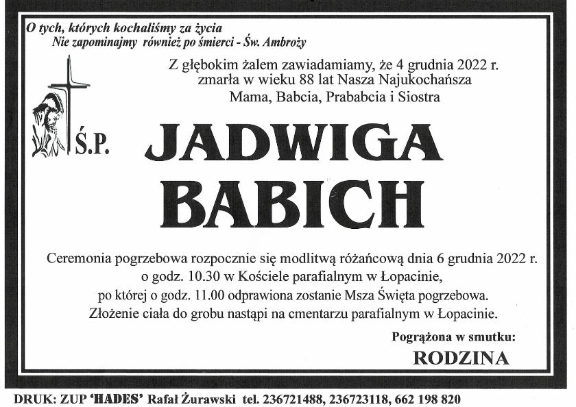 JADWIGA BABICH