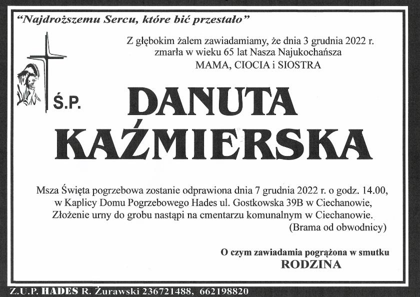 DANUTA KAŹMIERSKA