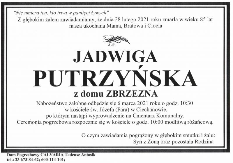 Jadwiga Putrzyńska