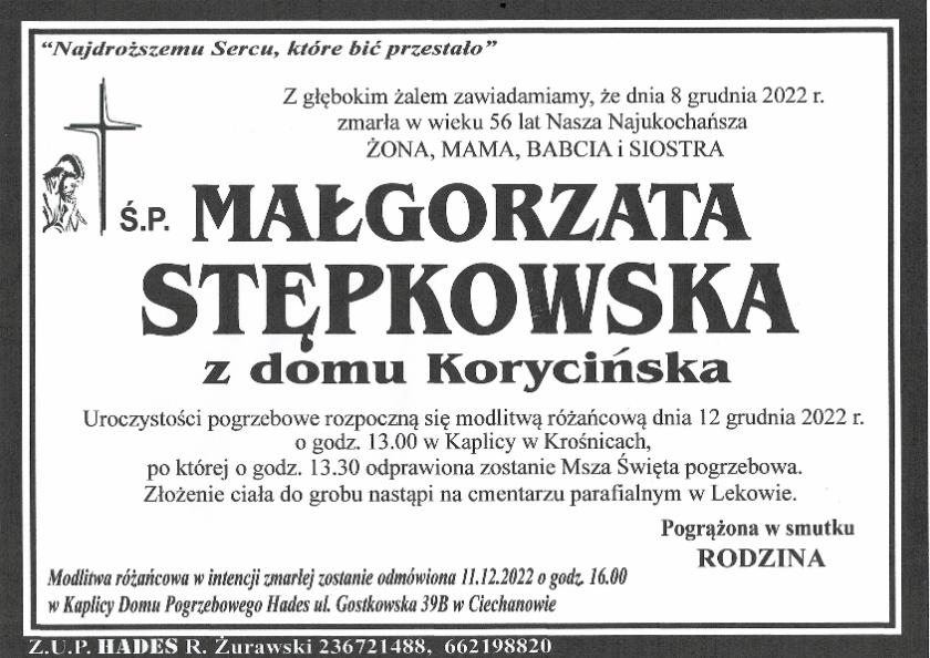 MAŁGORZATA STĘPKOWSKA