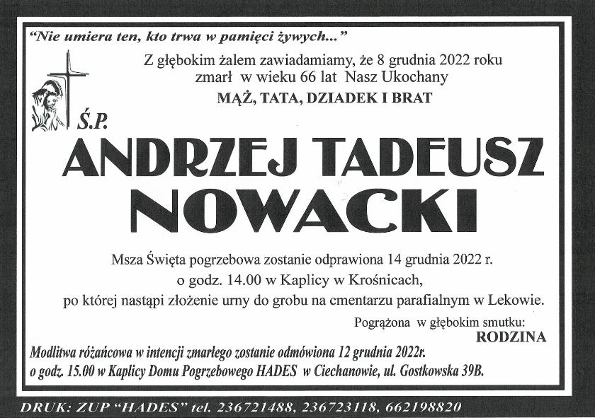 ANDRZEJ TADEUSZ NOWACKI