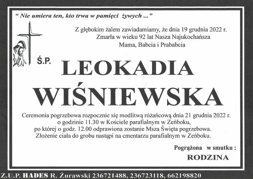 LEOKADIA WIŚNIEWSKA