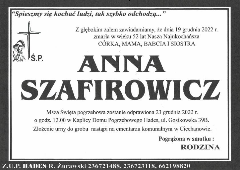 ANNA SZAFIROWICZ