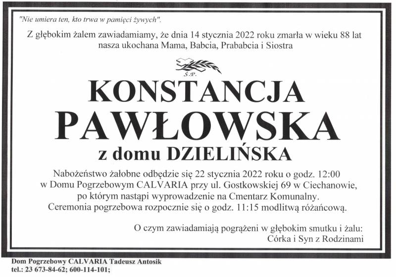Konstancja Pawłowska