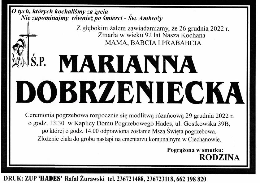 MARIANNA DOBRZENIECKA