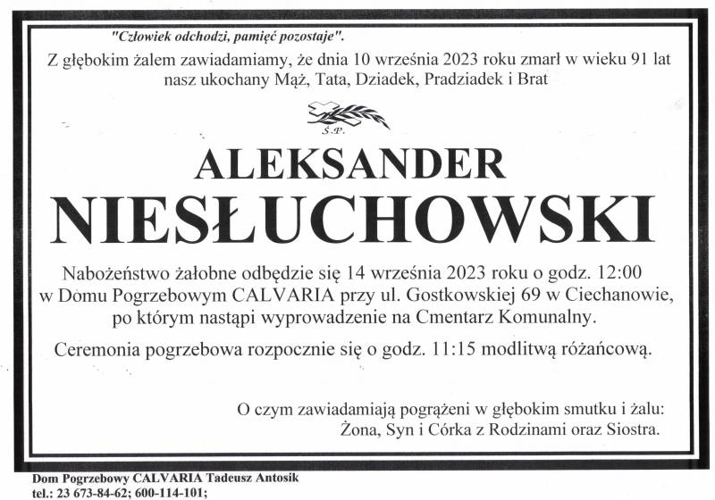 Aleksander Niesłuchowski