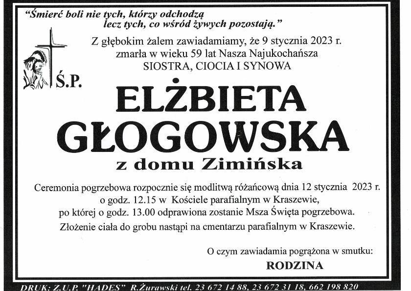 GŁOGOWSKA ELŻBIETA