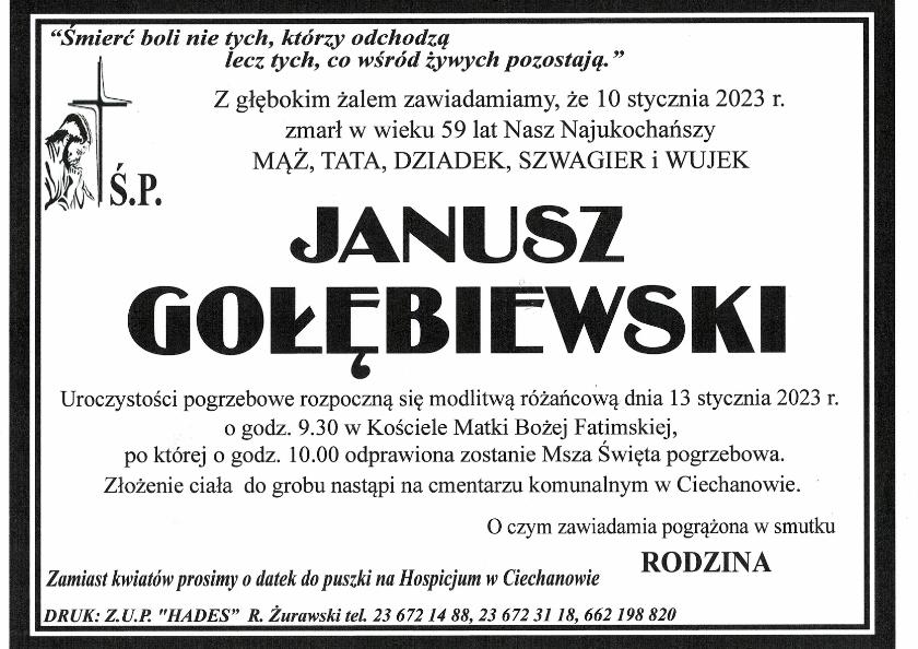 JANUSZ GOŁĘBIEWSKI