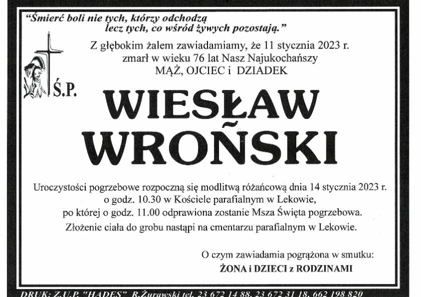 WIESŁAW WROŃSKI 
