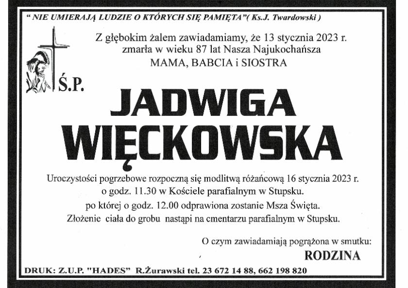 JADWIGA WIĘCKOWSKA