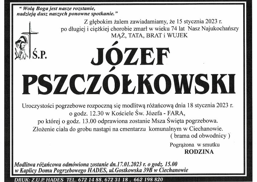 JÓZEF PSZCZÓŁKOWSKI