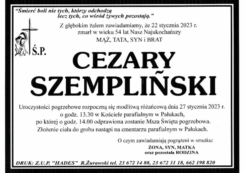 CEZARY SZEMPLIŃSKI