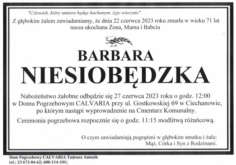 Barbara Niesiobędzka