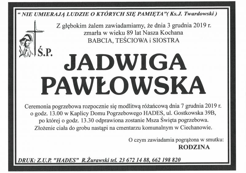 Jadwiga Pawłowska