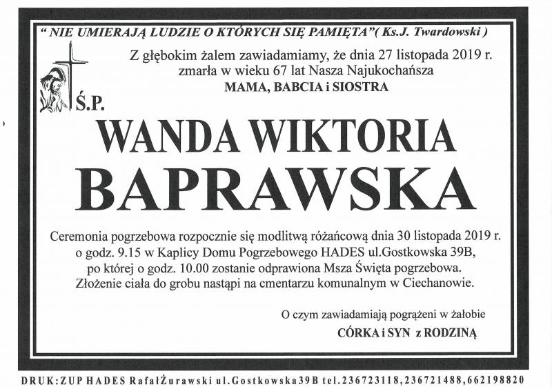 Wanda Wiktoria Baprawska
