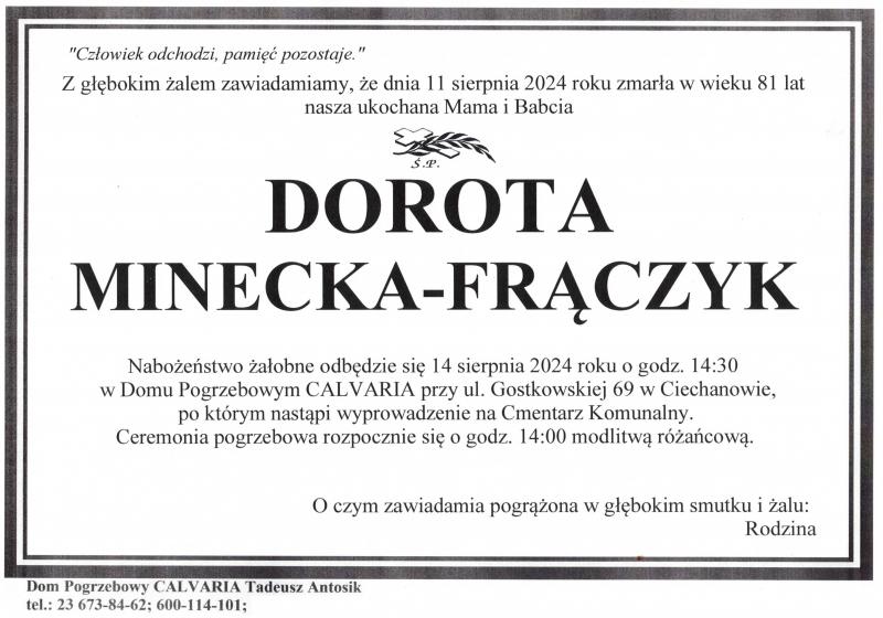 Dorota Minecka-Frączyk