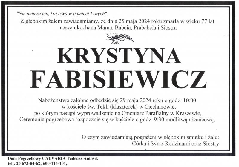 Krystyna Fabisiewicz