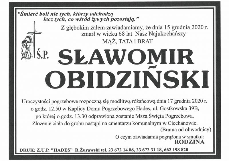 SŁAWOMIR OBIDZIŃSKI