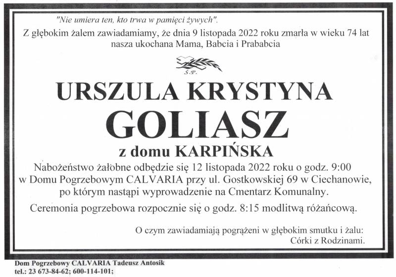 Urszula Goliasz