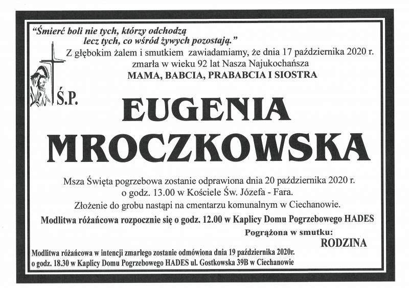 EUGENIA MROCZKOWSKA