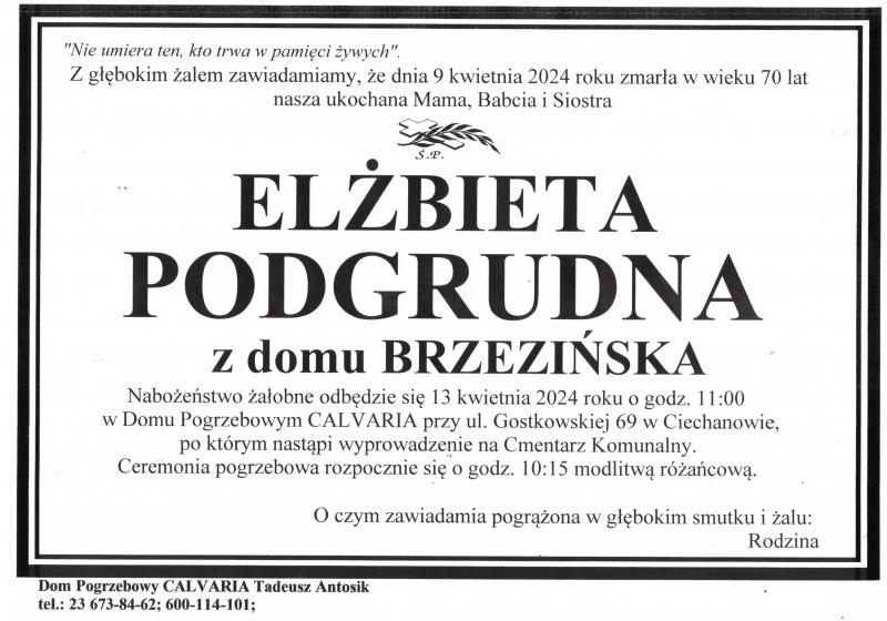 Elżbieta Podgrudna