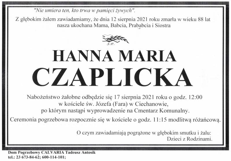 Hanna Maria Czaplicka