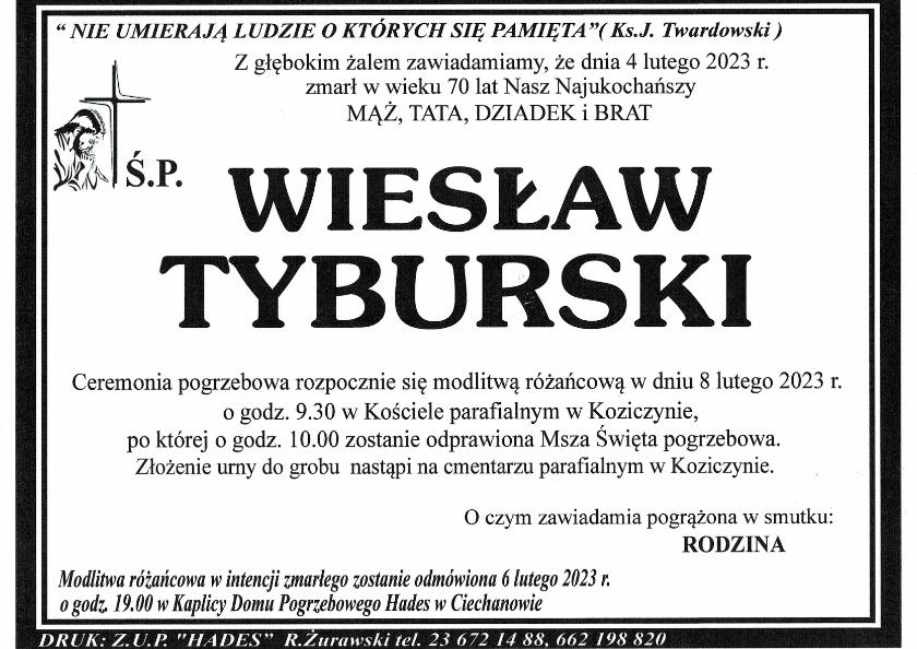WIESŁAW TYBURSKI