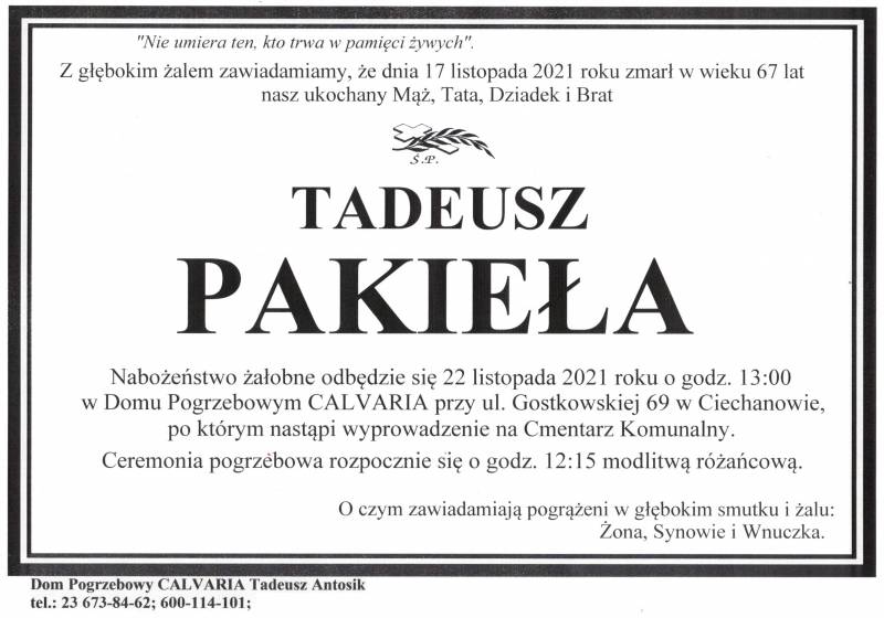 Tadeusz Pakieła