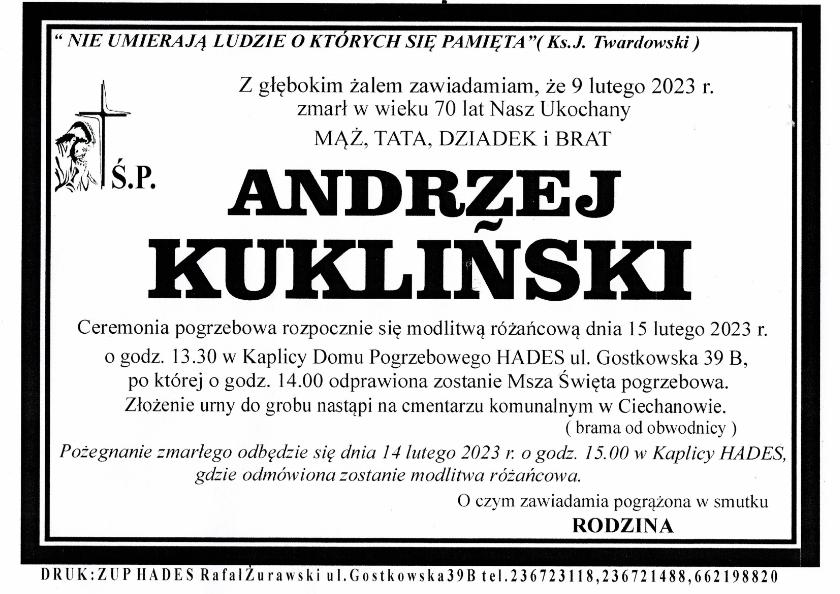 ANDRZEJ KUKLIŃSKI