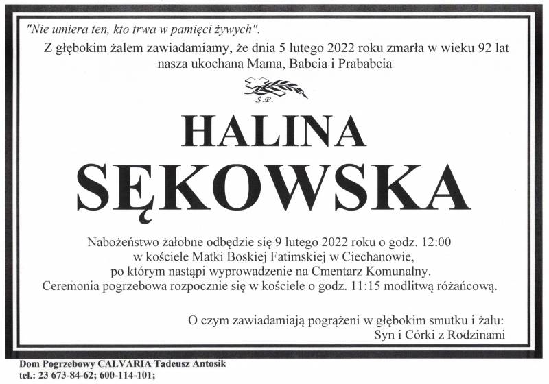 Halina Sękowska