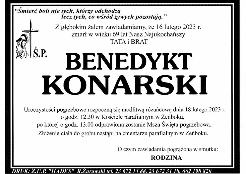 BENEDYKT KONARSKI