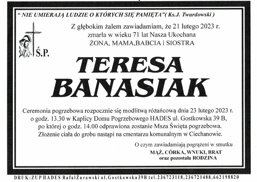 TERESA BANASIAK