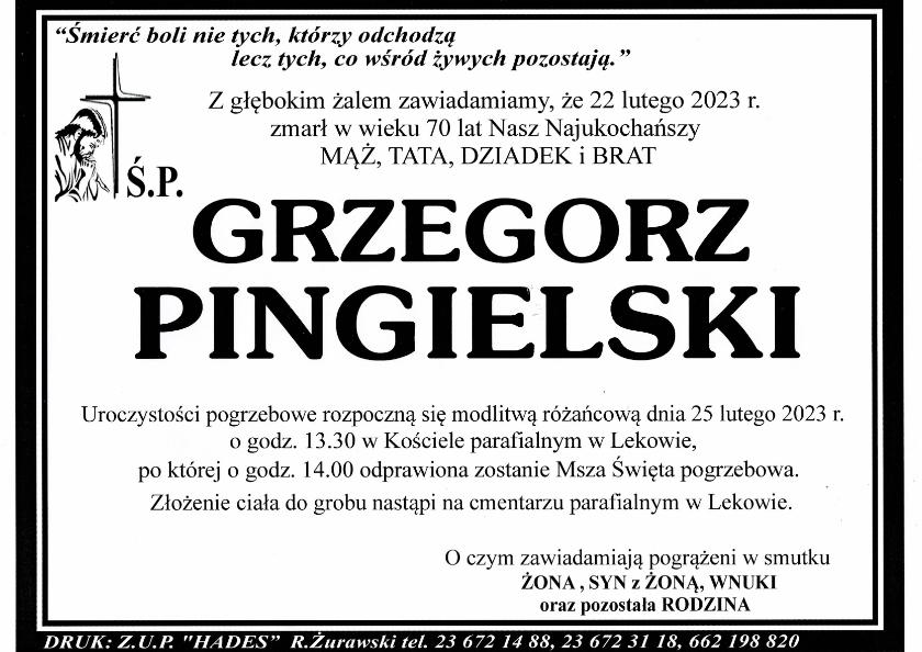 GRZEGORZ PINGIELSKI