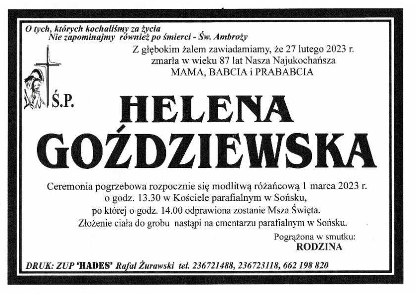HELENA GOŹDZIEWSKA