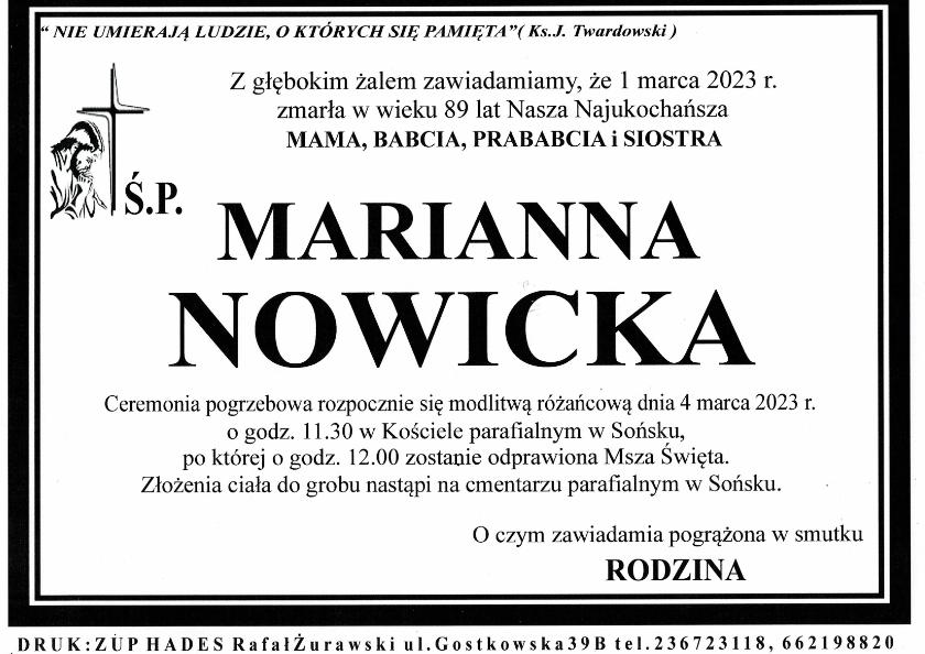MARIANNA NOWICKA