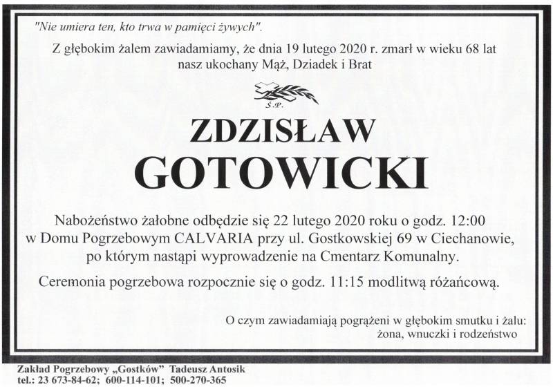 ZDZISŁAW GOTOWICKI