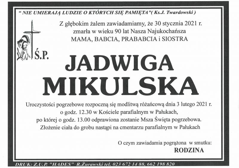 JADWIGA MIKULSKA