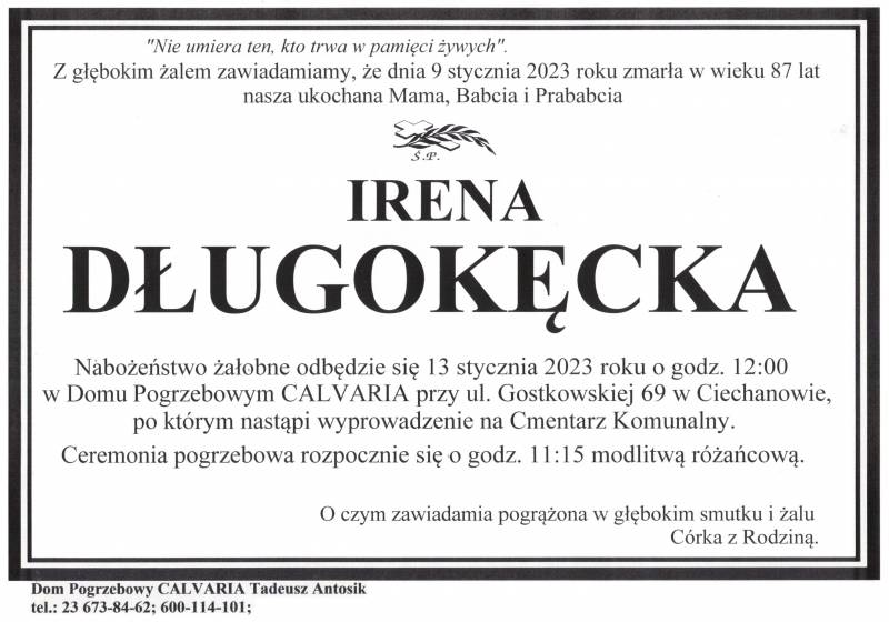 Irena Długokęcka