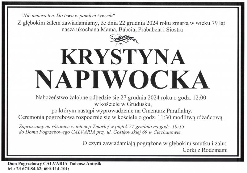 Krystyna Napiwocka
