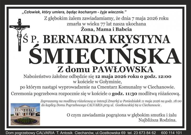 Bernarda Krystyna Śmiecińska