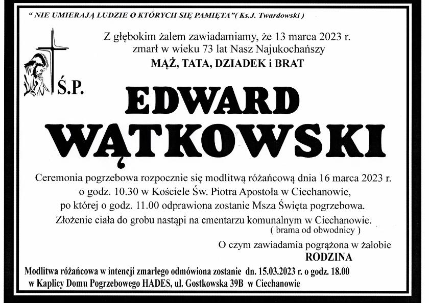 EDWARD WĄTKOWSKI