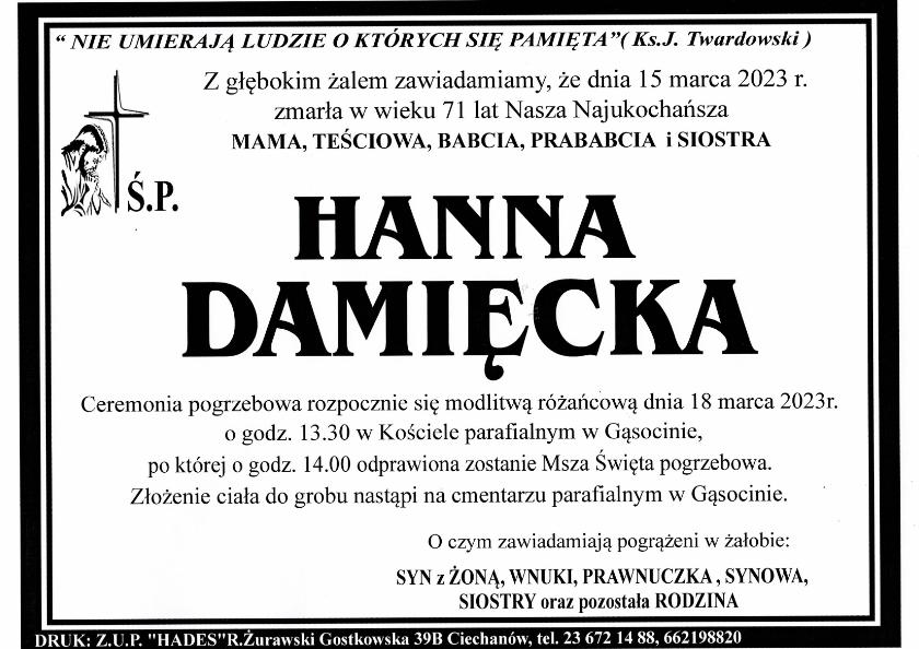 HANNA DAMIĘCKA 