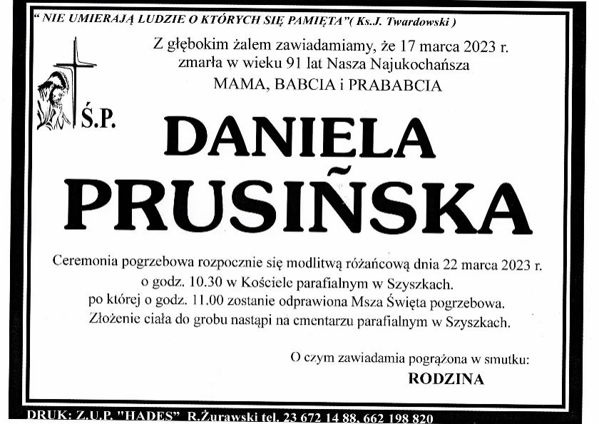 DANIELA PRUSIŃSKA