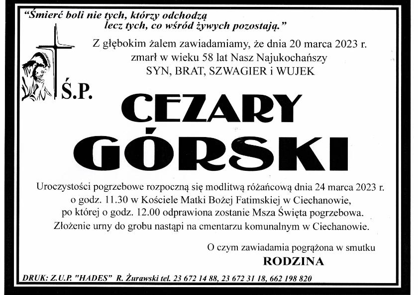 GÓRSKI CEZARY