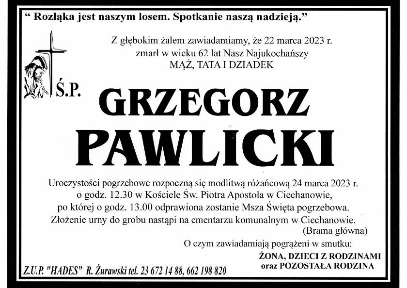 GRZEGORZ PAWLICKI